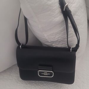 Coach Black Leather Shoulder Bag